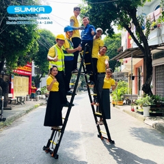 Thang Nhôm Rút Đôi Sơn Tĩnh Điện Sumika SKS560D