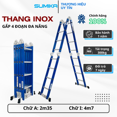 Thang Inox Gấp 4 Khúc Sumika SKS604