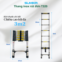 Thang Inox Rút Đơn Sumika T320