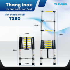 Thang Inox Rút Đơn Sumika T380