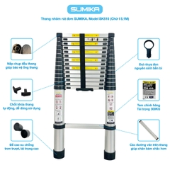 Thang Nhôm Rút Đơn Sumika SK510