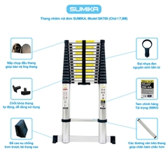 Thang Nhôm Rút Đơn Sumika SK700