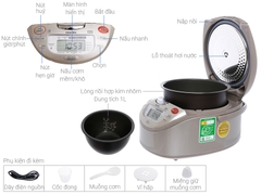 SẢN PHẨM NGỪNG KINH DOANH - Nồi cơm điện cao tần Toshiba 1 lít RC-10RH(CG)VN