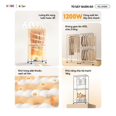 Tủ sấy quần áo Bear HGJ-D12D5