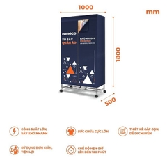 Tủ Sấy Quần Áo Nanoco NCD2207
