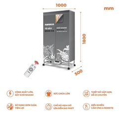 Tủ Sấy Quần Áo Nanoco NCD2024RC