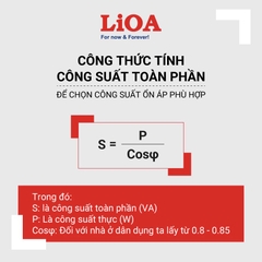 Ổn Áp LiOA 1 Pha 25KVA SH-25,000II (150-250v) - New Đồng hồ điện tử