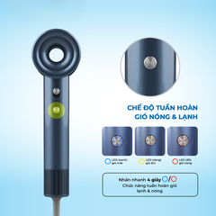 Máy Sấy Tóc Ion Xanh Unimax UM-8001HDC-B (1400W)