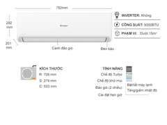 Máy lạnh Casper Inverter 1HP GC-09IS33