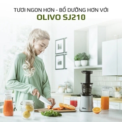 Máy Ép Chậm OLIVO SJ210- Ép Kiệt Bã 97% - Ép Trái Cây Hoa Quả Rau Củ Đa Năng