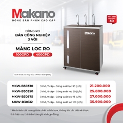 Máy lọc nước RO bán công nghiệp 3 vòi Makano