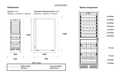 Tủ Ướp Rượu KadeKa KM80WBC/WC