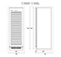 Tủ Ướp Rượu KadeKa KS194TL/TR (Sức Chứa 194 Chai)