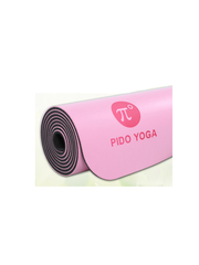 Thảm tập yoga định tuyến cao cấp Pido (hồng)