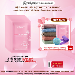 Mặt nạ sủi bọt detox da sáng da ngừa mụn, se khít chân lông Sennio Nano Phyto Detox Face 5ml SNO 846