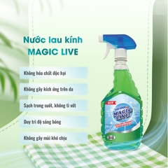 Nước lau kính Magic Live Siêu sạch chống bám bụi 500ml MGLK115