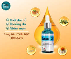 Dầu thải độc tố, giảm tiết bã nhờn, giảm sưng viêm Se Khít Lỗ Chân Lông Công Nghệ USA DR.LAVIC Detox - Oil 30ML - DR913M