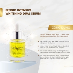 Serum dưỡng da nám Sennio Intensive Whitening Dual Serum dưỡng trắng da mặt chính hãng Hàn Quốc 30ml SNO 809