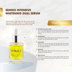 Serum dưỡng da nám Sennio Intensive Whitening Dual Serum dưỡng trắng da mặt chính hãng Hàn Quốc 30ml SNO 809