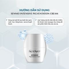 Kem đêm dưỡng trắng da mờ thâm mụn - sạm nám, chống lão hoá Sennio 30ml Intensive Pigmentation Cream SNO810