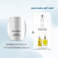 Kem đêm dưỡng trắng da mờ thâm mụn - sạm nám, chống lão hoá Sennio 30ml Intensive Pigmentation Cream SNO810