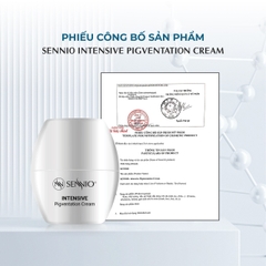 Kem đêm dưỡng trắng da mờ thâm mụn - sạm nám, chống lão hoá Sennio 30ml Intensive Pigmentation Cream SNO810