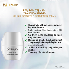 Bộ 5 sản phẩm nám trắng da sennio mờ sạm nám - giảm thâm mụn, dưỡng trắng da  - Intensive Pigmenttation Treatment Set 5  - SENNIO SNO 660-51