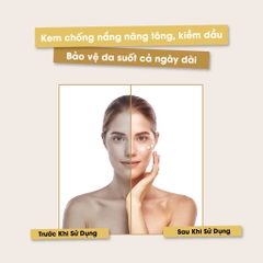 KEM CHỐNG NẮNG KIỀM DẦU, NÂNG TÔNG SENNIO - Sennio Tone Up Base Sun Cream SPF50 PA+++  SENNIO SNO 802
