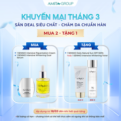 Bộ 2 sản phẩm dưỡng trắng da mờ thâm nám, tàn nhang, chống lão hoá ban đêm Sennio  Set 2 SNO 660-24