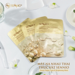 Mặt nạ màng cám gạo lên men SENNIO - Sennio Supper Aqua & Brightening Mask - SENNIO SNO 841