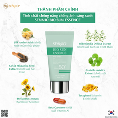 TINH CHẤT CHỐNG NẮNG CHỐNG ÁNH SÁNG XANH SENNIO - Sennio Bio Sun Essence SPF50 PA+++  SNO 825