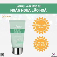 TINH CHẤT CHỐNG NẮNG CHỐNG ÁNH SÁNG XANH SENNIO - Sennio Bio Sun Essence SPF50 PA+++  SNO 825