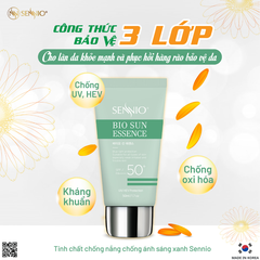 TINH CHẤT CHỐNG NẮNG CHỐNG ÁNH SÁNG XANH SENNIO - Sennio Bio Sun Essence SPF50 PA+++  SNO 825