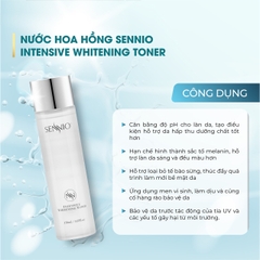 Nước hoa hồng dưỡng trắng và ức chế sắc tố - Sennio Intensive Whitening Toner - SNO831