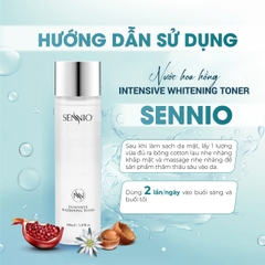 Nước hoa hồng dưỡng trắng và ức chế sắc tố - Sennio Intensive Whitening Toner - SNO831