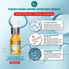 Serum dưỡng da Dr.Lavic Super Moisture Serum dưỡng ẩm khóa ẩm chuyên sâu công nghệ USA 10ml DR936