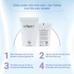 SỮA RỬA MẶT SÁNG DA CHUYÊN SÂU SENNIO  SENNIO Intensive Whitening Cleanser SNO 601