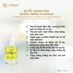 Bộ 4 sản phẩm nám trắng da sennio mờ sạm nám - giảm thâm mụn, dưỡng trắng da  - Intensive Pigmenttation Treatment Set 4  - SENNIO SNO 660-43