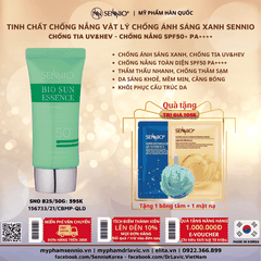TINH CHẤT CHỐNG NẮNG CHỐNG ÁNH SÁNG XANH SENNIO - Sennio Bio Sun Essence SPF50 PA+++  SNO 825