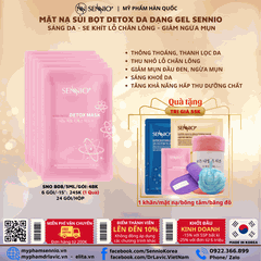 Mặt nạ sủi bọt detox da sáng da ngừa mụn, se khít chân lông Sennio Nano Phyto Detox Face 5ml SNO 846