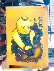 Tranh kính điêu khắc văn hoá dân gian