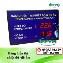 Bảng hiển thị nhiệt độ -độ ẩm