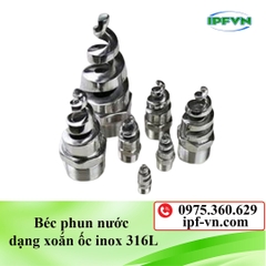 Béc phun nước dạng xoắn ốc inox 316L
