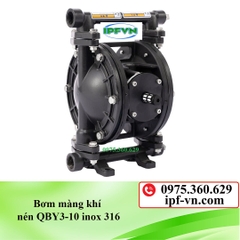 Bơm màng khí nén QBY3-10 inox 304