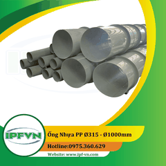 Ống  nhựa PP Ø315 - Ø1000mm