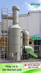 Tháp xử lý khí thải nhựa PP
