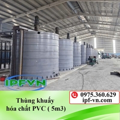 Thùng khuấy hóa chất PVC ( 5m3)