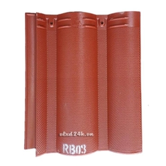Ngói màu RUBY RB03 màu đỏ đậm