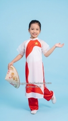 Cho thuê trang phục áo dài thiếu nhi trắng sao vàng đẹp, chất lượng, giá tốt