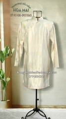 Cho thuê áo dài nam cách tân kem hoa văn đẹp, chất lượng